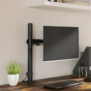 vidaXL Monitor Mount Black Steel VESA 75/3.94 "