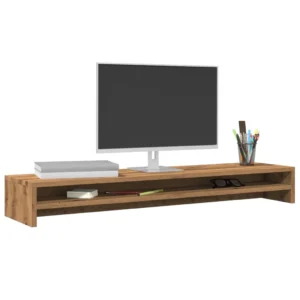 vidaXL Monitor Stand Artisan Oak 39.4x9.4x5.1" Engineered Wood