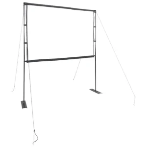 vidaXL Projection Screen with Stands 100 Inch 4:3