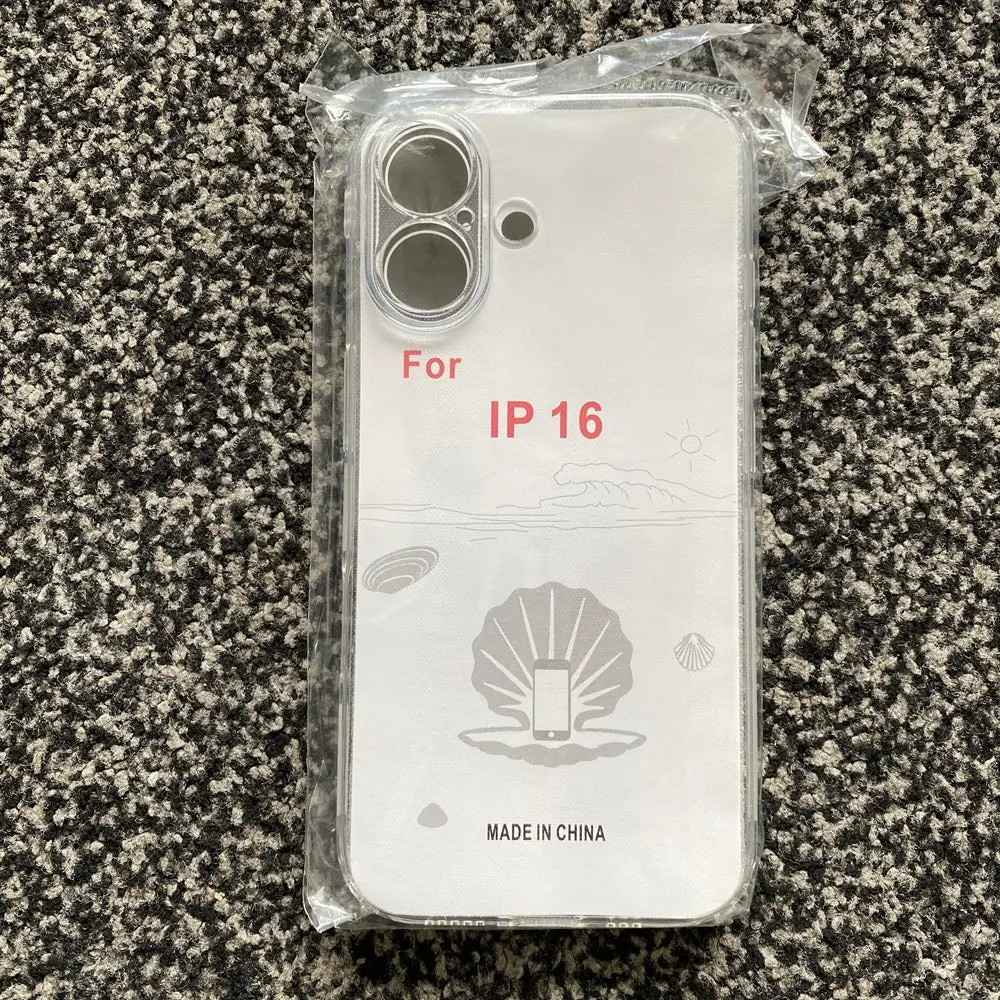 Soft TPU Clear Case with Dust Plug - For iPhone 16 - Image 7