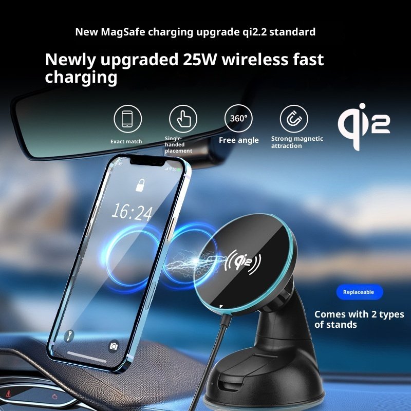 25W Wireless Fast Charging Magnetic Car Mount Wireless Charger