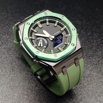 GA2100 Farmhouse Oak Modified Green Offshore Stainless Steel Case