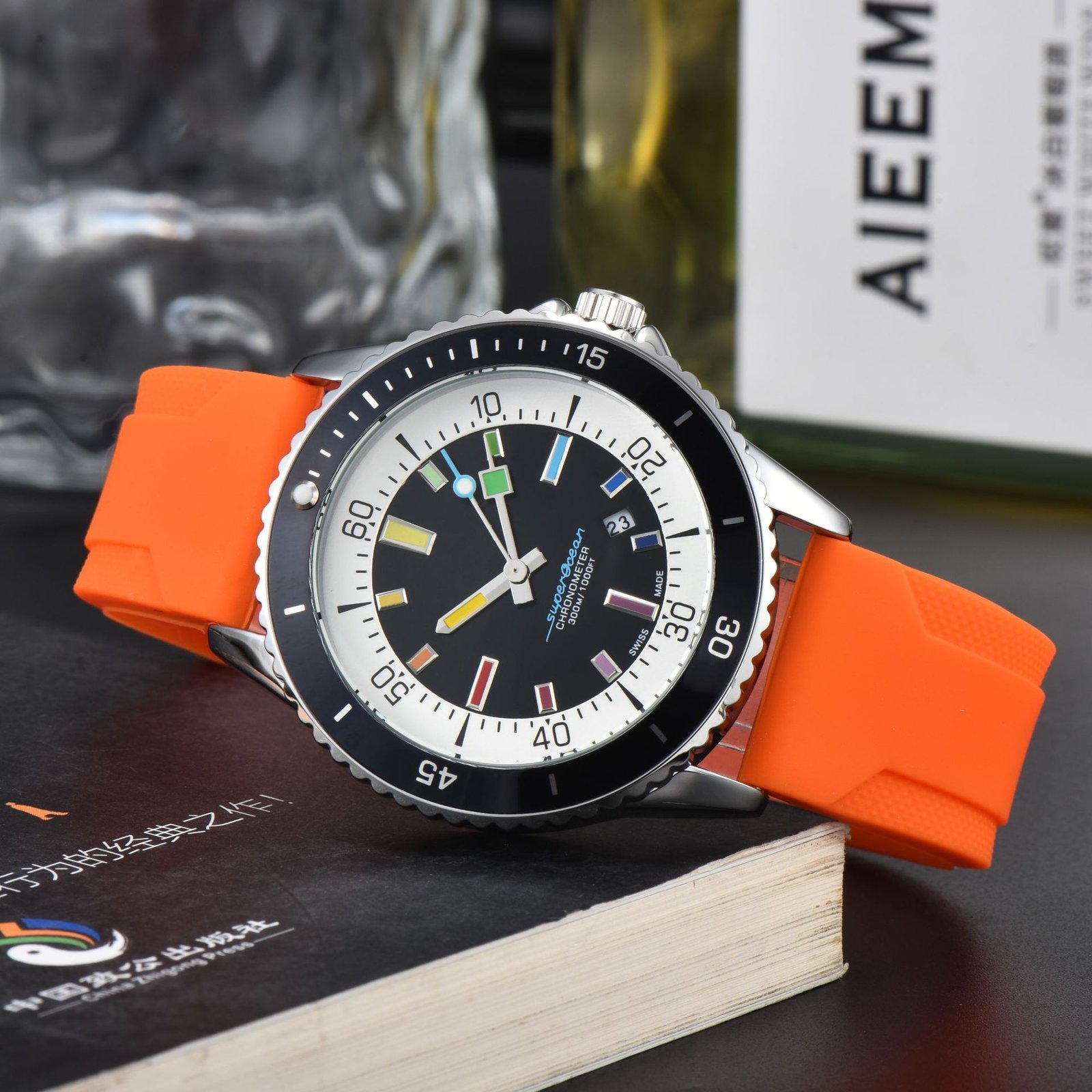 Stylish Men's Quartz Watch With A Silicone Strap - Image 4