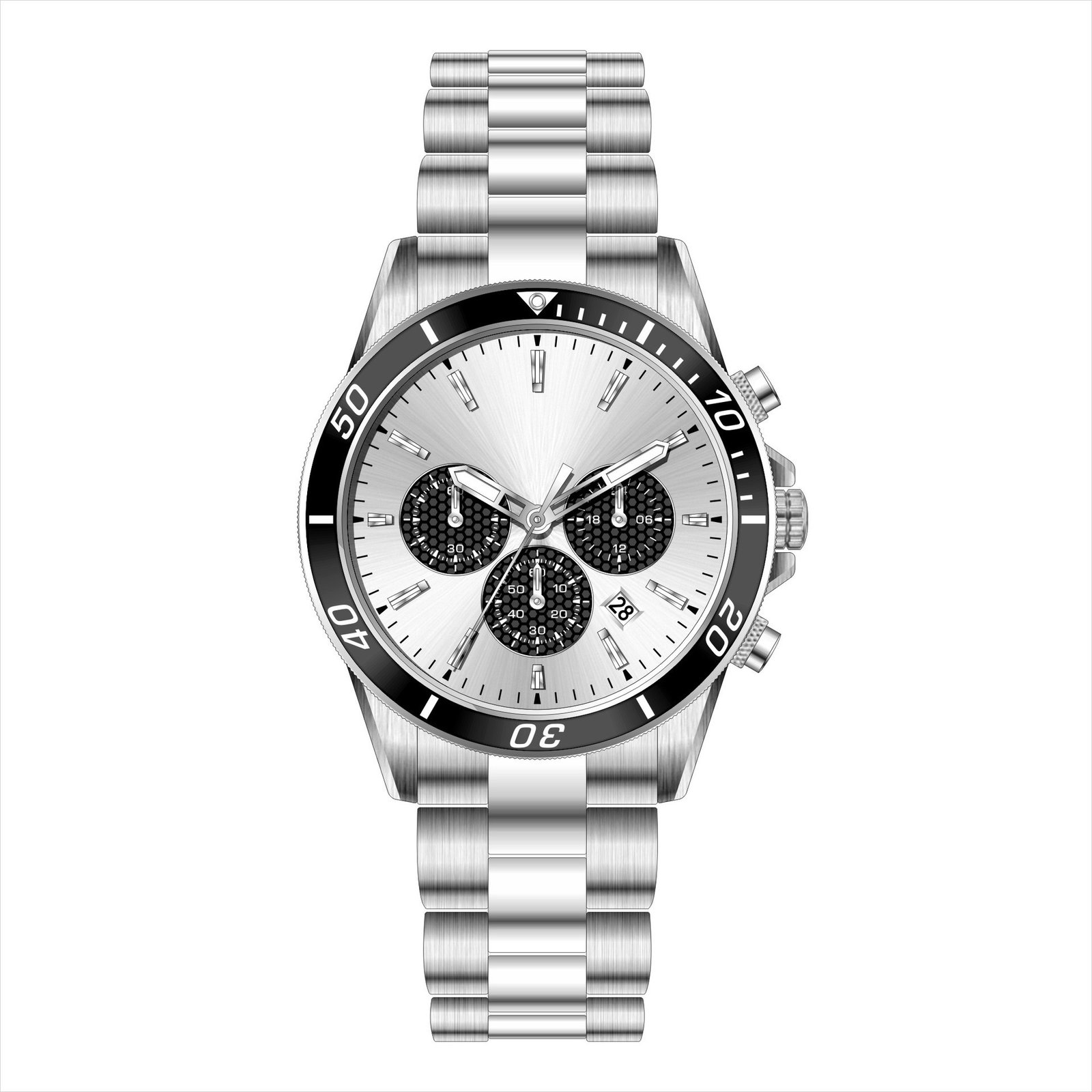 High-End Business Steel-Strap Mens Quartz Watch - Image 4