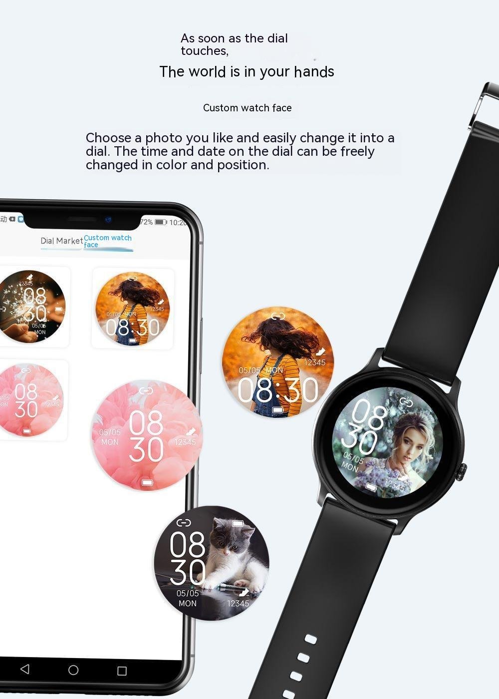 128-inch Blood Pressure Health Smart Watch - Image 8