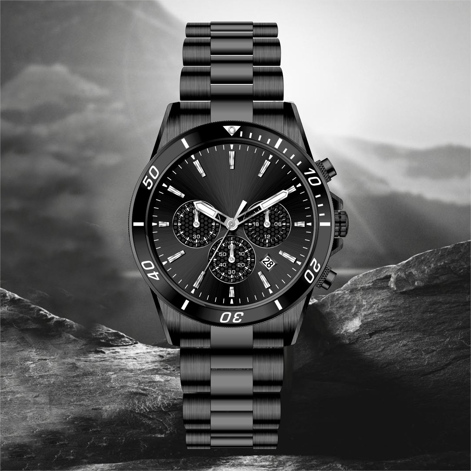High-End Business Steel-Strap Mens Quartz Watch - Image 5