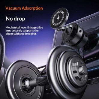 Foldable Car Phone Holder With 15W Wireless Charger