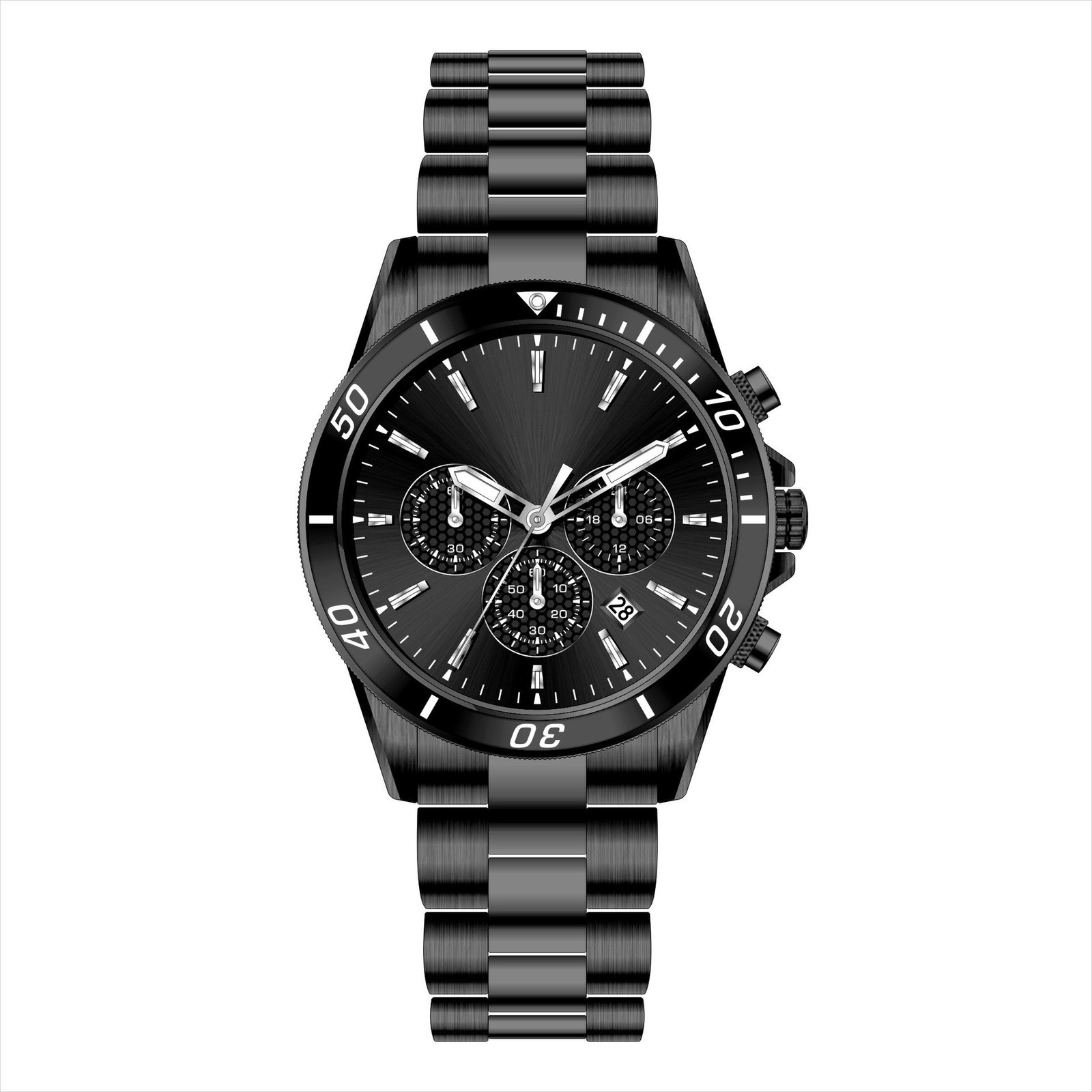 High-End Business Steel-Strap Mens Quartz Watch - Image 9
