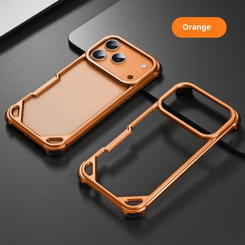 Suitable For 1716promax Seahorse Buckle Frame With Lens Phone Case 15 Metal - Image 2