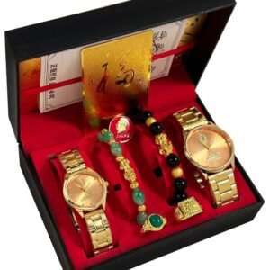 Commemorative Couple Energy Quartz Watch Gift Set