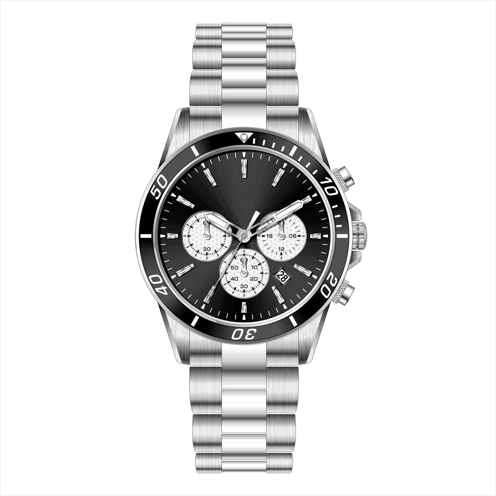 High-End Business Steel-Strap Mens Quartz Watch - Image 2