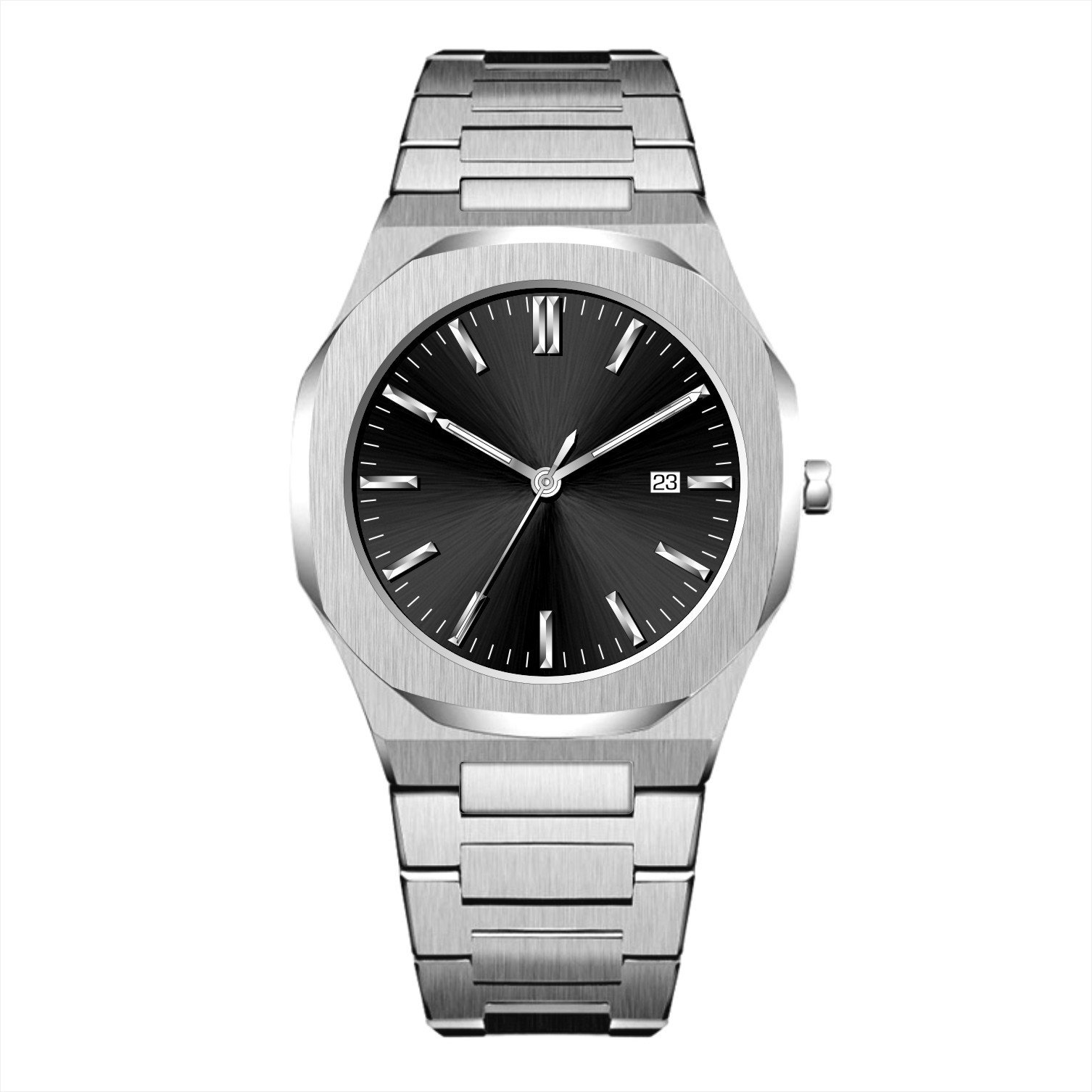 Mens Watch With Calendar Waterproof Quartz Wristwatch - Image 9