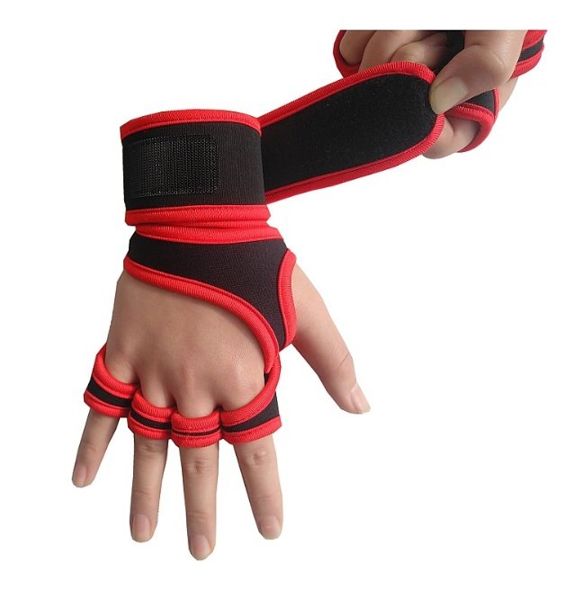 Fitness weightlifting anti-skid, hard pull, half finger gloves - Image 3