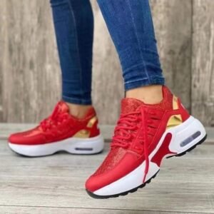 Women's Fly Wedge Round Casual Sneakers