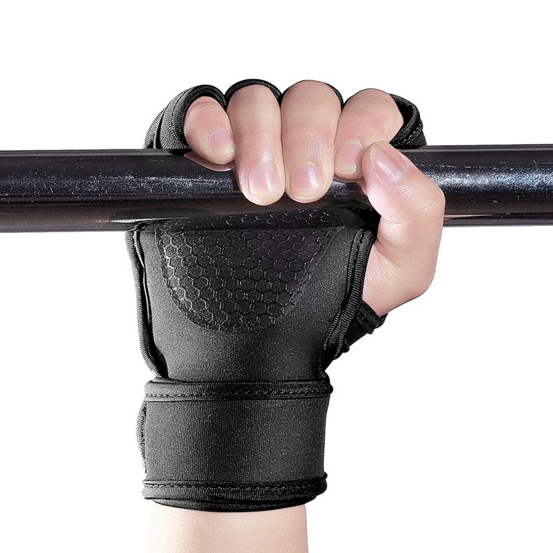Fitness weightlifting anti-skid, hard pull, half finger gloves - Image 9
