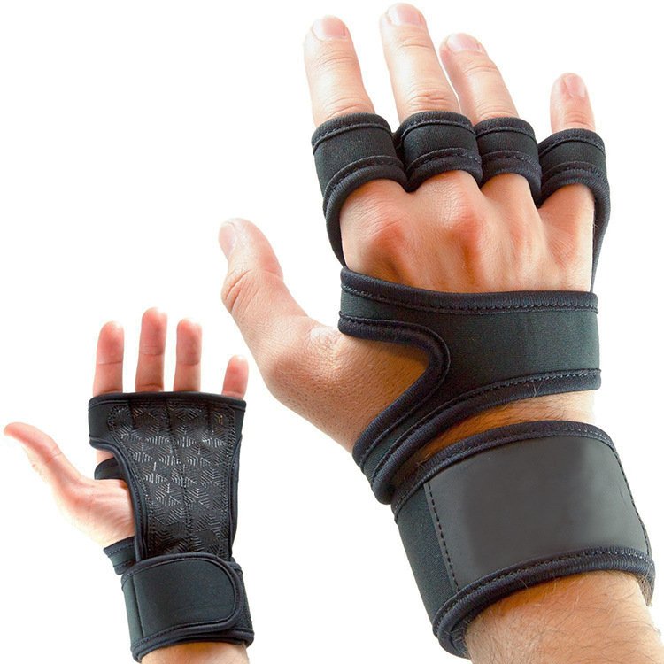 Fitness weightlifting anti-skid, hard pull, half finger gloves - Image 5