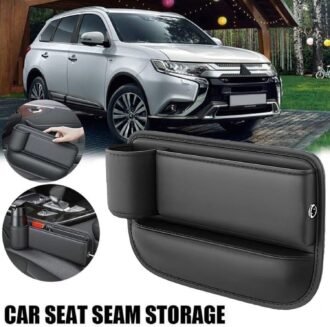 Car Seat Storage Box With Cup Holder,