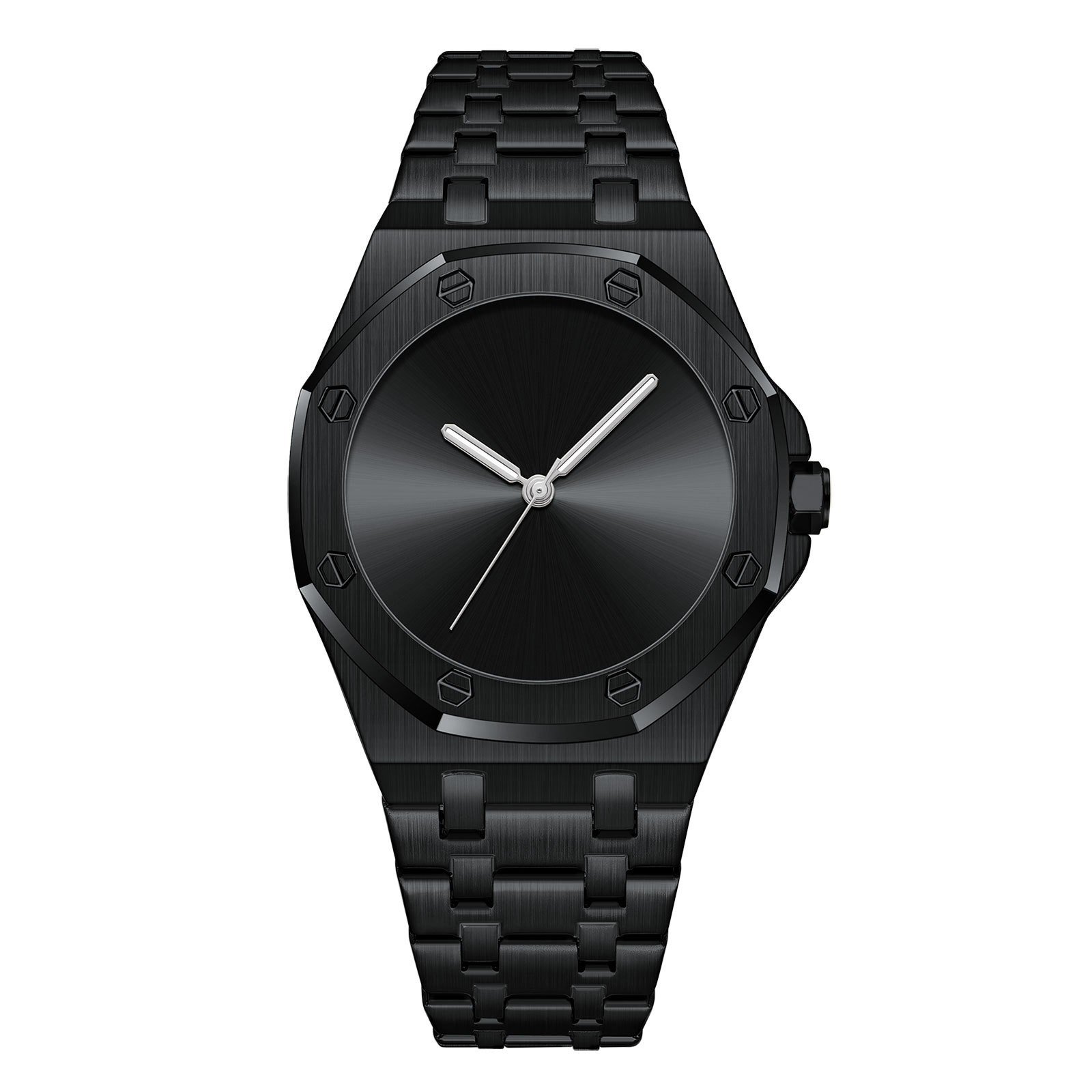 Simple Smooth-surface Octagonal Waterproof Quartz Mens Watch - Image 5