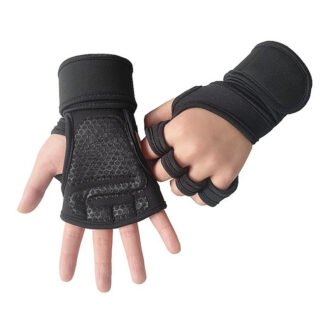 Fitness weightlifting anti-skid, hard pull, half finger gloves