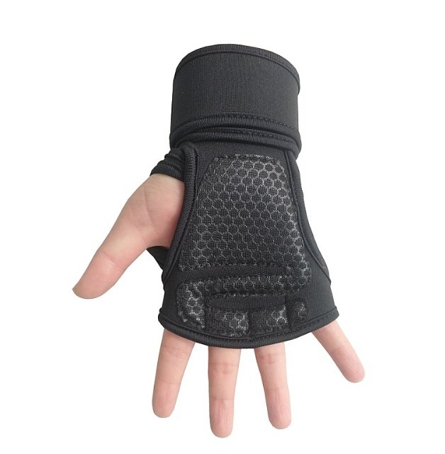 Fitness weightlifting anti-skid, hard pull, half finger gloves - Image 4