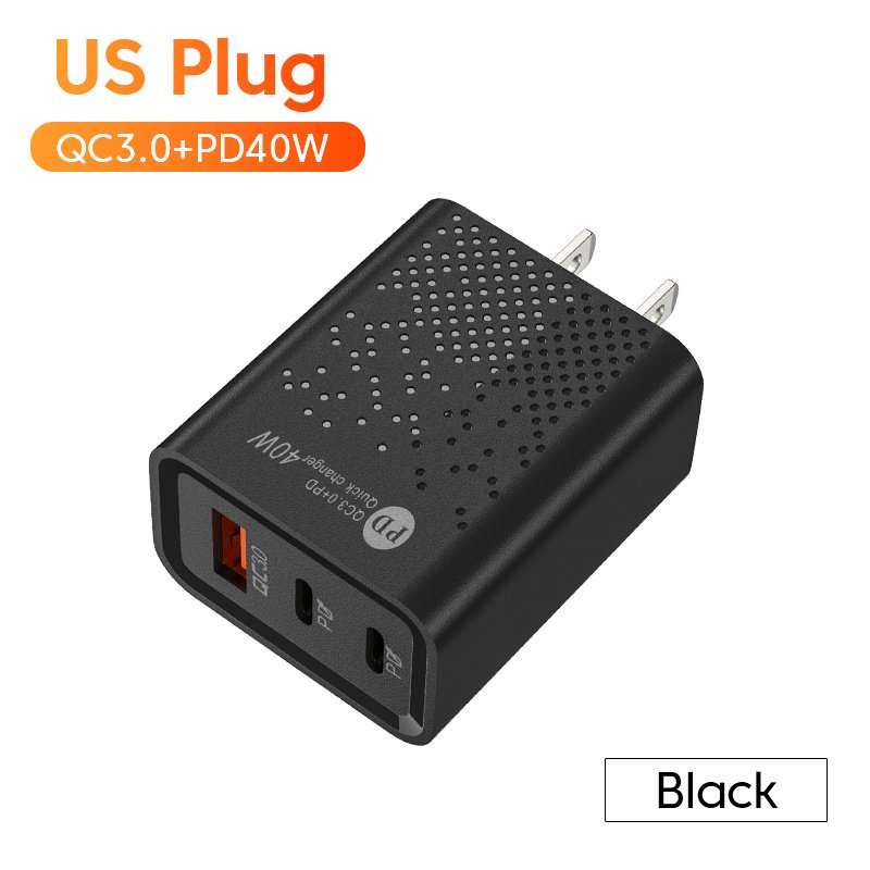 5v2a Charger, Dual Pd 40W QC3.0 Fast Charging Head - Image 2