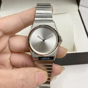Versatile Sleek Stainless-steel Quartz Watch For Young Professionals