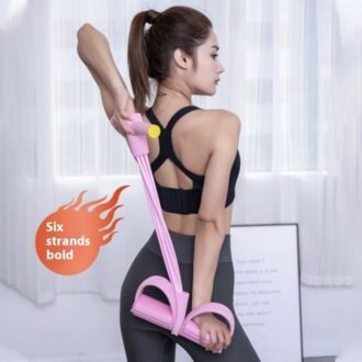 Four-Tube Six-Tube Pedal Chest Expander, Open Shoulder and for Beauty Back