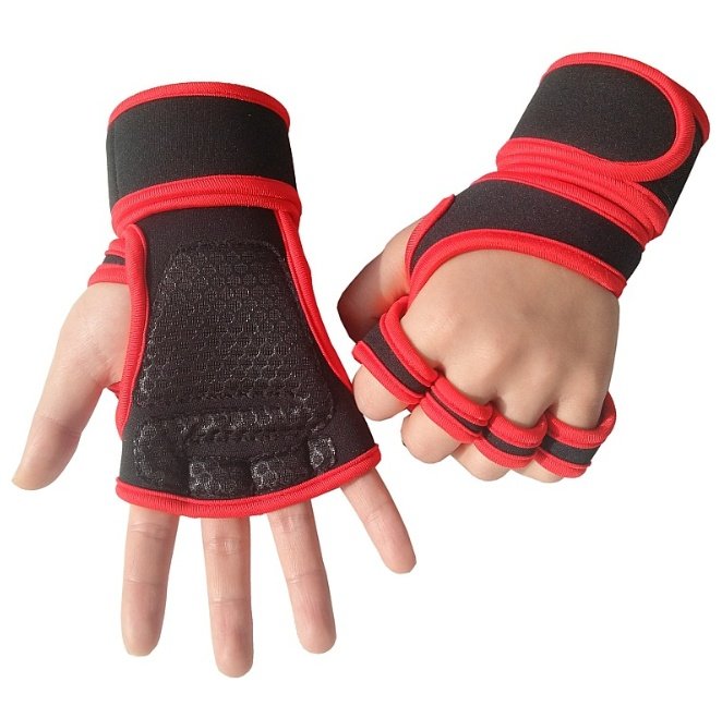 Fitness weightlifting anti-skid, hard pull, half finger gloves - Image 6