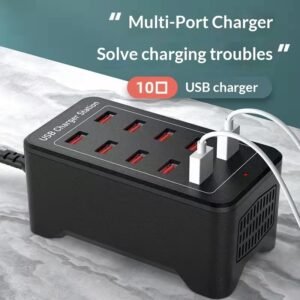 Multi-port 50W Charger With Cooling Fan