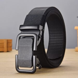 Automatic Buckle Nylon Women's/Men's Belt