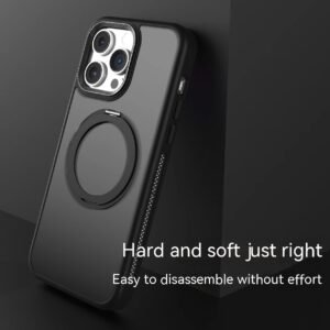 Bracket Magnetic Suction Phone Case, Frosted Heat Dissipation Drop-resistant