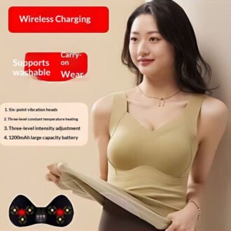Heating Fiber Thermal Massager for Women, Bra & Back Vest With Temperature-sensing Massager Function
