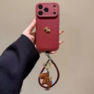 Red Little Golden Horse iPhone Case