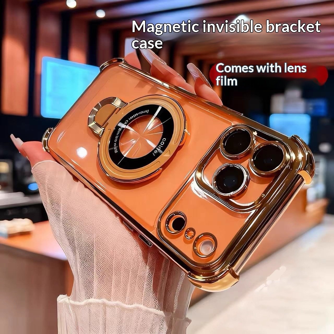 Magnetic Shockproof Phone Case With Bracket - Image 4