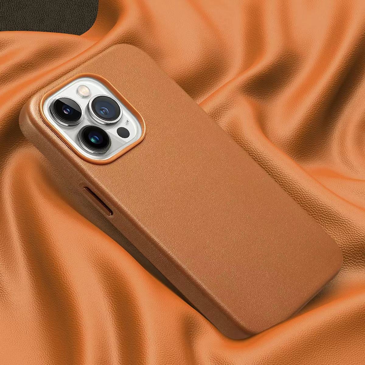 Leather Magnetic Protective iPhone Case