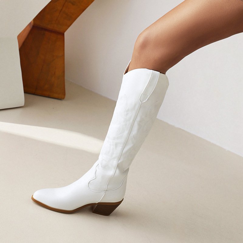 Western Cowboy High-Heel Women's Boots - Image 2