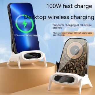 Transparent Small Chair Wireless Stand Charger for Mobile Phone Stand