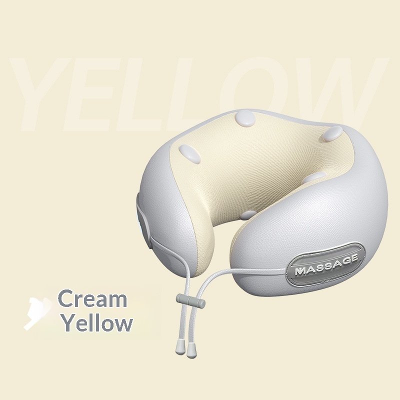 U-shaped Massager for Neck, Pillow With Heating Function For Neck Care Rechargeable - Image 2