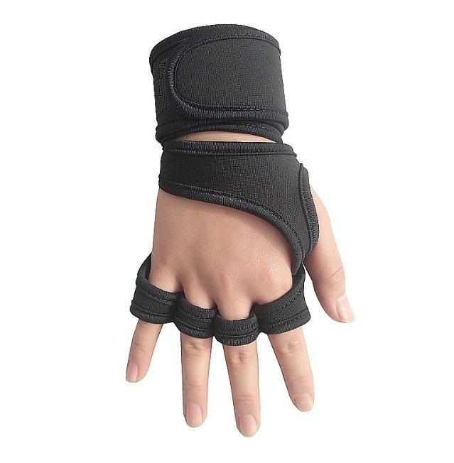 Fitness weightlifting anti-skid, hard pull, half finger gloves - Image 2