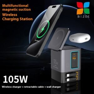 105W Multifunctional Magnetic Wireless Gallium Nitride Charger