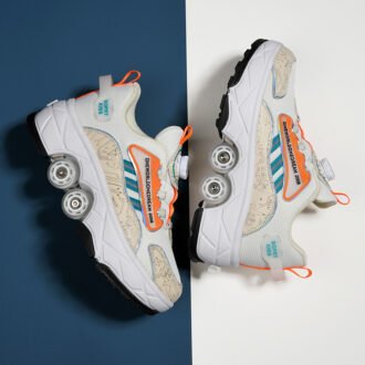 Children's Skates Four-wheel Invisible Deformation Shoes