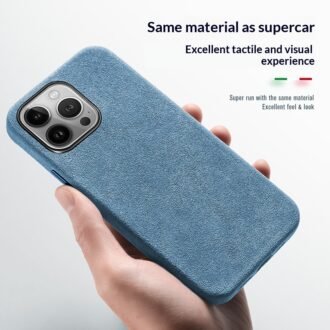 Magnetic Wireless Charging Leather Phone Case
