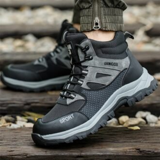 High-top Labor Protection Shoes, With Anti-smashing And Abrasion-resistant Safety Features