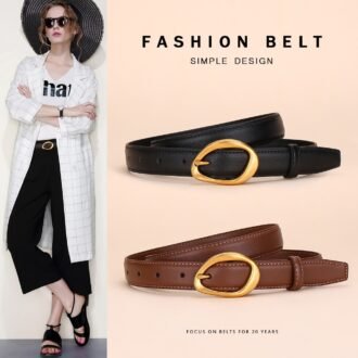 Women's  Cowhide Fashionable All-Match Dress Belt