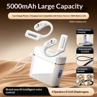 High-quality High-capacity Wireless Bluetooth Earbuds That Double As A Power Bank