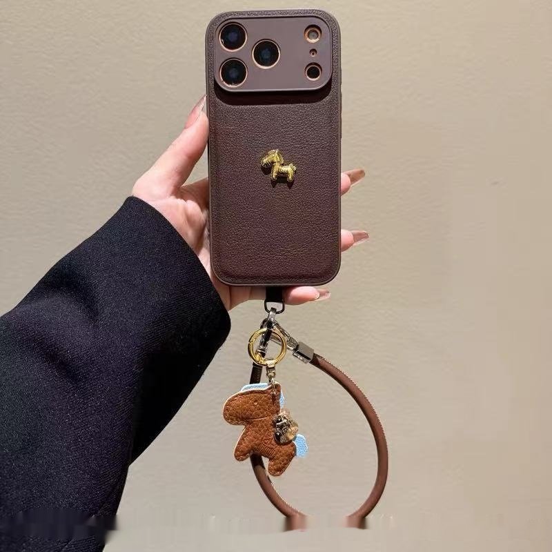 Red Little Golden Horse iPhone Case - Image 4