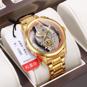 Double-sided Transparent Cutout Automatic Men's Mechanical Watch