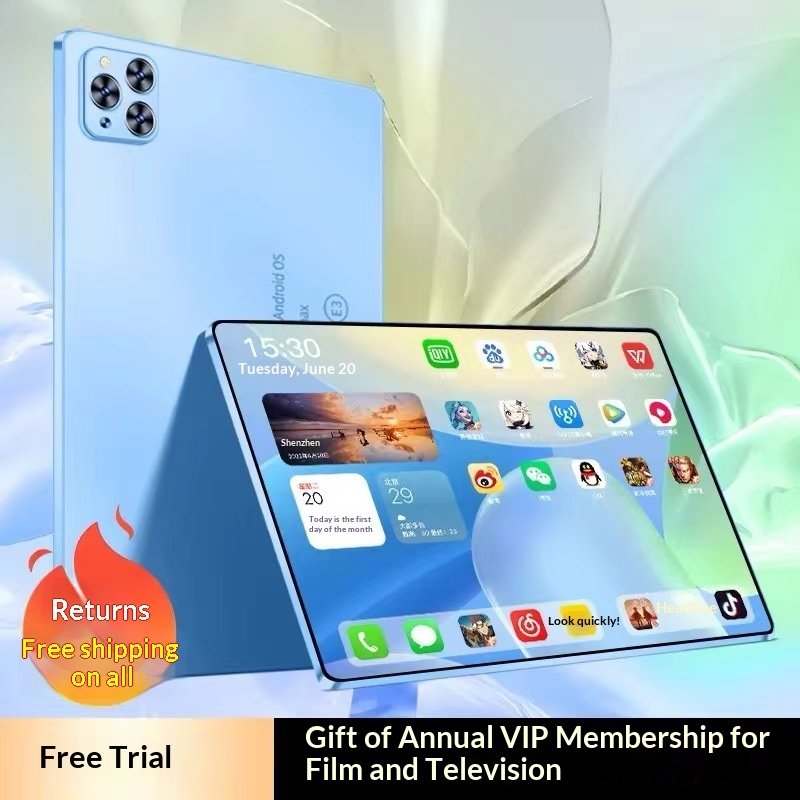 Varestone Android 16GB, 1024GB Snapdragon 888 All-Network Compatible Tablet, for Gaming and Working/Learning