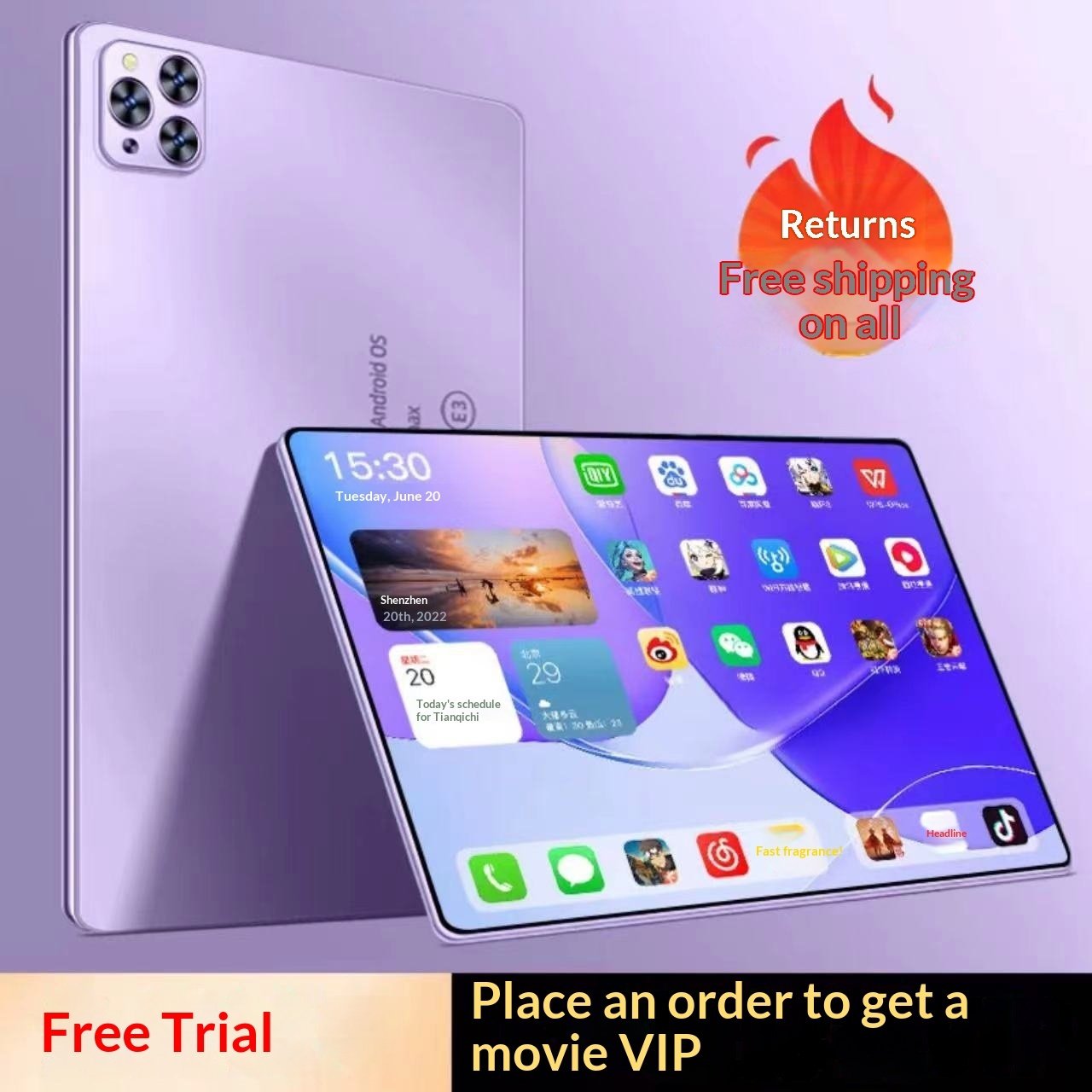 Varestone Android All-network 5G 2-in-1 Tablet For Work, Gaming And Learning