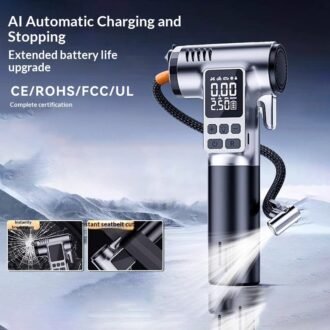 In-car, Wireless Safety Hammer Tire Electric Air Inflator